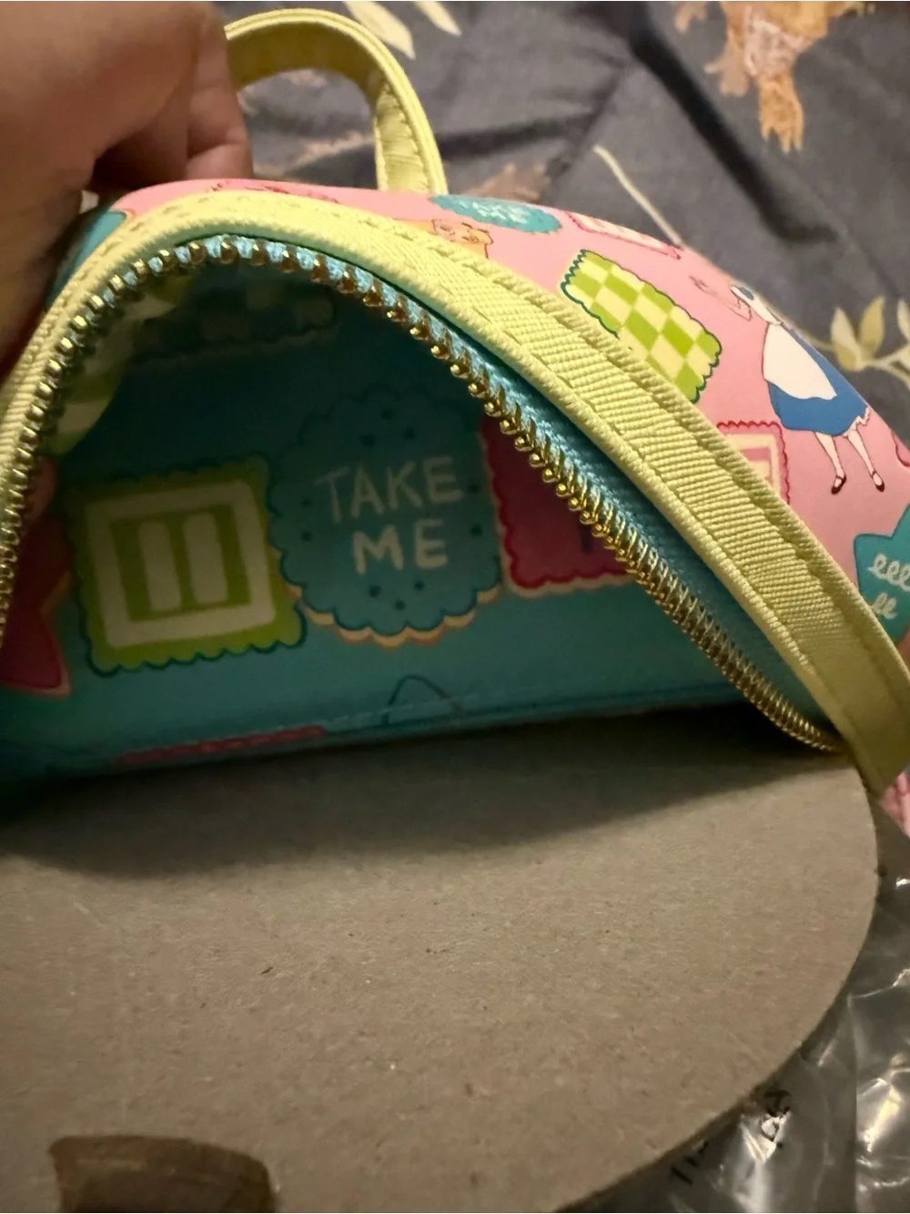 Loungefly Alice Mini Backpack - Pastel Yellow, Turquoise & Pink